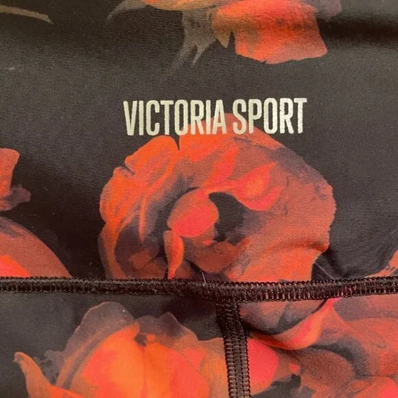 NWOT Victoria's Secret Women's Sporty Floral Leggings - Picture 3 of 5